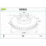 Valeo 197631 Bremsscheibe
