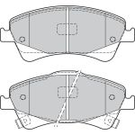 Valeo 601059 Bremsbelagsatz, Scheibenbremse