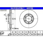 ATE 24.0122-0156.1 Bremsscheibe