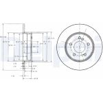 Delphi BG3326 Bremsscheibe Delphi BG3326 Bremsscheibe