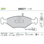 Valeo 598271 Bremsbelagsatz, Scheibenbremse Valeo 598271 Bremsbelagsatz, Scheibenbremse