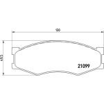 Brembo P 56 014 Bremsbelagsatz, Scheibenbremse PRIME LINE Brembo P 56 014 Bremsbelagsatz, Scheibenbremse PRIME LINE