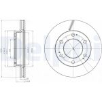 Delphi BG4286 Bremsscheibe Delphi BG4286 Bremsscheibe