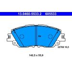 ATE 13.0460-5533.2 Bremsbelagsatz, Scheibenbremse ATE 13.0460-5533.2 Bremsbelagsatz, Scheibenbremse