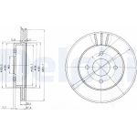 Delphi BG3932 Bremsscheibe