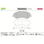 Valeo 302403A Bremsbelagsatz, Scheibenbremse EXPERT Valeo 302403A Bremsbelagsatz, Scheibenbremse EXPERT