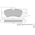 Bremsbelagsatz, Scheibenbremse 1170037 Bremsbelagsatz, Scheibenbremse 1170037