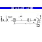 Bremsschlauch 24.5169-0455.3 Bremsschlauch 24.5169-0455.3