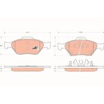 Bremsbelagsatz, Scheibenbremse GDB3457 Bremsbelagsatz, Scheibenbremse GDB3457
