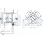 Delphi BG429 Bremsscheibe Delphi BG429 Bremsscheibe