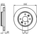 BOSCH 0 986 478 659 Bremsscheibe