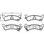 Bremsbelagsatz, Scheibenbremse 8DB 355 013-091 Bremsbelagsatz, Scheibenbremse 8DB 355 013-091