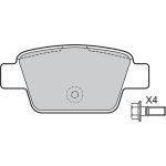 Valeo 598633 Bremsbelagsatz, Scheibenbremse Valeo 598633 Bremsbelagsatz, Scheibenbremse