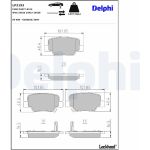 Delphi LP2193 Bremsbelagsatz, Scheibenbremse Delphi LP2193 Bremsbelagsatz, Scheibenbremse