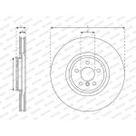 Ferodo DDF3025LC-1 Bremsscheibe PREMIER Ferodo DDF3025LC-1 Bremsscheibe PREMIER