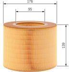 BOSCH 1 457 433 590 Luftfilter BOSCH 1 457 433 590 Luftfilter