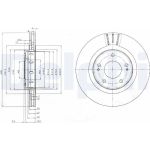 Delphi BG4038 Bremsscheibe