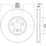Bremsscheibe 8DD 355 119-261