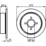 BOSCH 0 986 478 672 Bremsscheibe BOSCH 0 986 478 672 Bremsscheibe