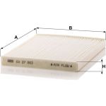 MANN-FILTER CU 27 003 Innenraumfilter, Partikelfilter