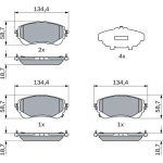 Bremsbelagsatz, Scheibenbremse 0 986 424 898 Bremsbelagsatz, Scheibenbremse 0 986 424 898
