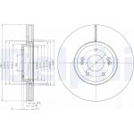 Delphi BG9056 Bremsscheibe Delphi BG9056 Bremsscheibe