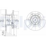 Delphi BG302 Bremsscheibe Delphi BG302 Bremsscheibe