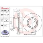 Brembo 09.A461.10 Bremsscheibe PRIME LINE