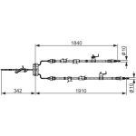 BOSCH 1 987 482 420 Seilzug, Feststellbremse BOSCH 1 987 482 420 Seilzug, Feststellbremse