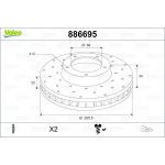 Bremsscheibe 886695 Bremsscheibe 886695