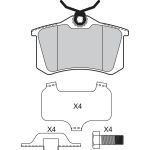 Valeo 601463 Bremsbelagsatz, Scheibenbremse
