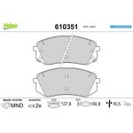 Valeo 610351 Bremsbelagsatz, Scheibenbremse E-PERFORMANCE