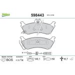 Valeo 598443 Bremsbelagsatz, Scheibenbremse Valeo 598443 Bremsbelagsatz, Scheibenbremse