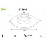 Bremsscheibe 673689 Bremsscheibe 673689