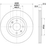 Bremsscheibe 8DD 355 103-001 Bremsscheibe 8DD 355 103-001