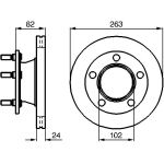 BOSCH 0 986 478 643 Bremsscheibe BOSCH 0 986 478 643 Bremsscheibe