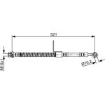 BOSCH 1 987 481 865 Bremsschlauch