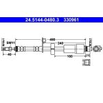 Bremsschlauch 24.5144-0480.3 Bremsschlauch 24.5144-0480.3