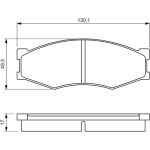BOSCH 0 986 494 541 Bremsbelagsatz, Scheibenbremse BOSCH 0 986 494 541 Bremsbelagsatz, Scheibenbremse