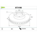 Bremsscheibe 673186 Bremsscheibe 673186