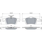 Bremsbelagsatz, Scheibenbremse 0 986 494 127 Bremsbelagsatz, Scheibenbremse 0 986 494 127