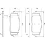 BOSCH 0 986 494 064 Bremsbelagsatz, Scheibenbremse