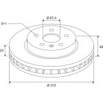 Bremsscheibe 672588