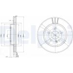 Delphi BG3397 Bremsscheibe