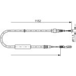 BOSCH 1 987 482 310 Seilzug, Feststellbremse