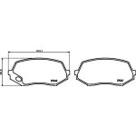 Bremsbelagsatz, Scheibenbremse 8DB 355 005-591