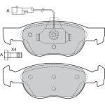 Valeo 598040 Bremsbelagsatz, Scheibenbremse Valeo 598040 Bremsbelagsatz, Scheibenbremse