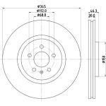 Bremsscheibe 8DD 355 128-501 Bremsscheibe 8DD 355 128-501