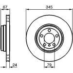 Bremsscheibe 0 986 479 005 Bremsscheibe 0 986 479 005