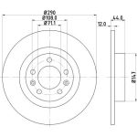 Bremsscheibe 8DD 355 117-991 Bremsscheibe 8DD 355 117-991